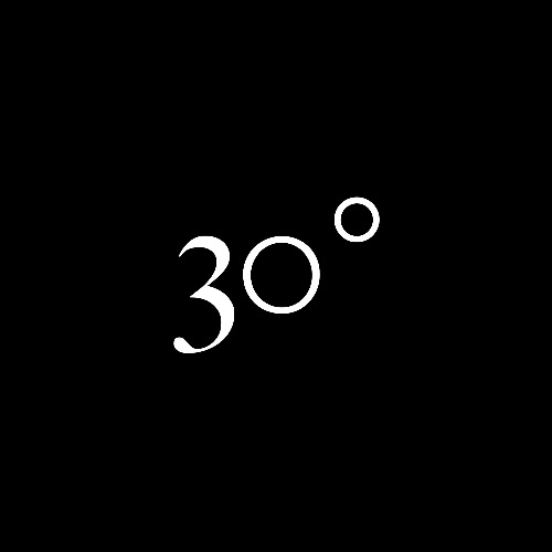 30 degrees